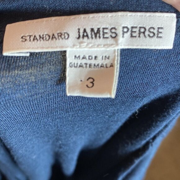 Standard James perse blue dress size 3 or L us capsule minimalist basic - Picture 4 of 6